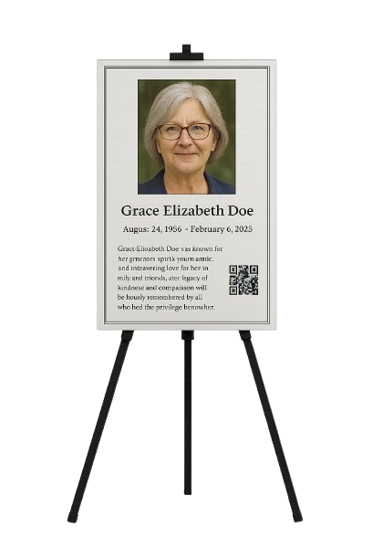 QR Code on Memorial